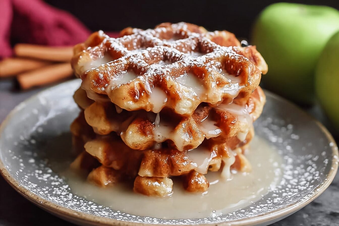 Apple Fritter Waffle Donuts