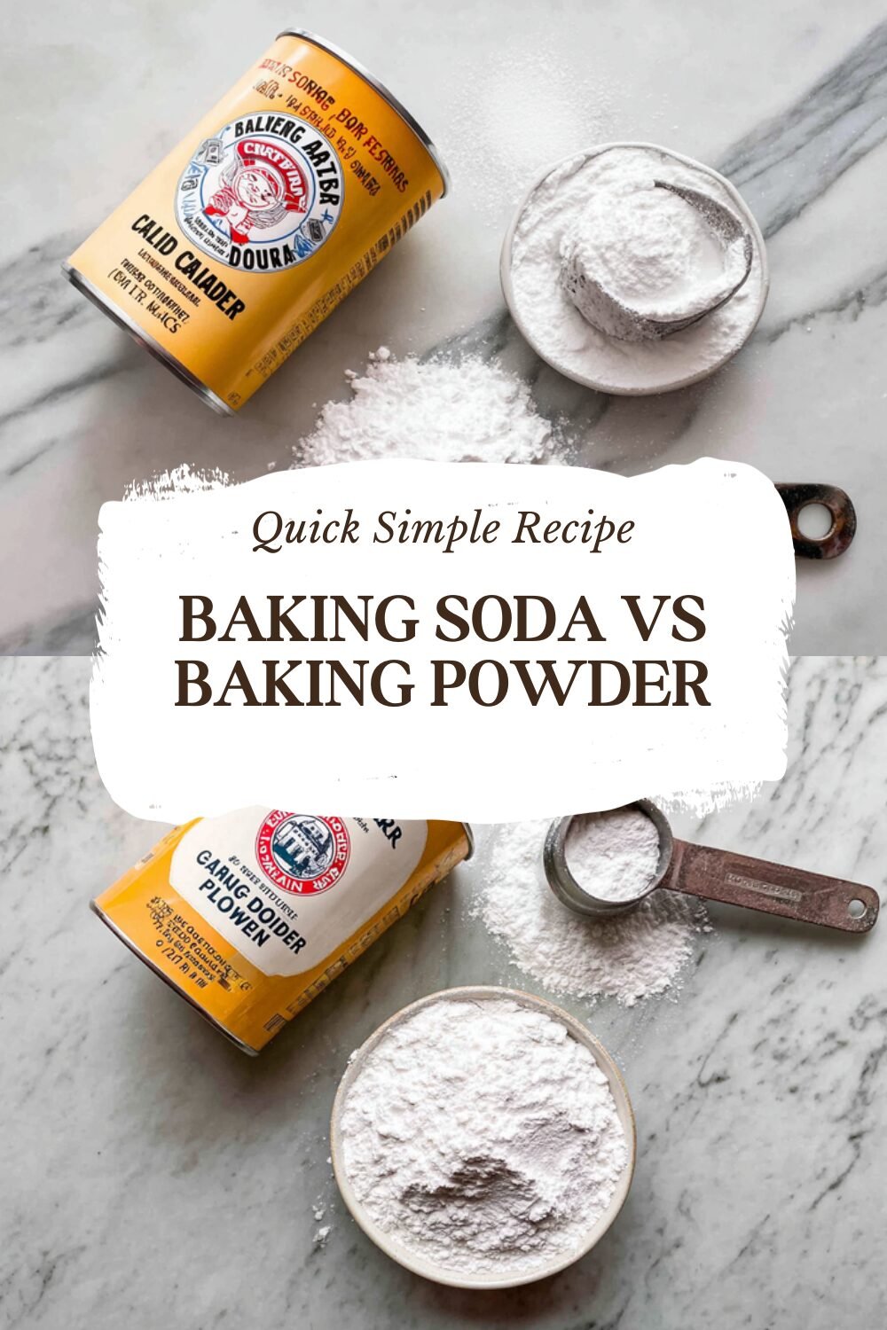 Baking Soda Vs Baking Powder