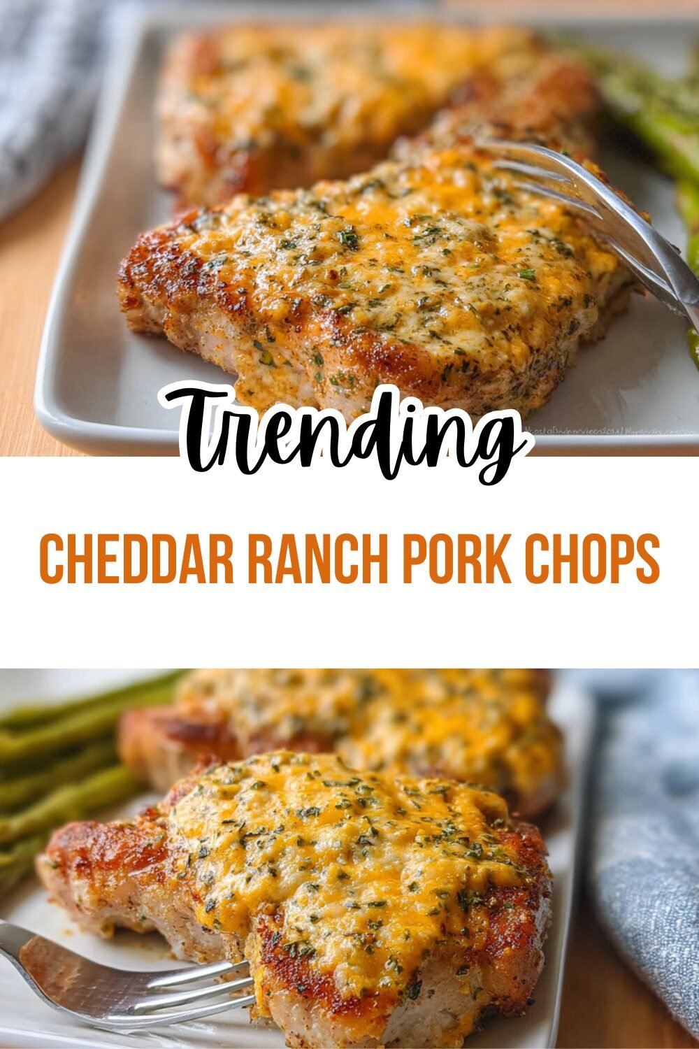 Cheddar Ranch Pork Chops
