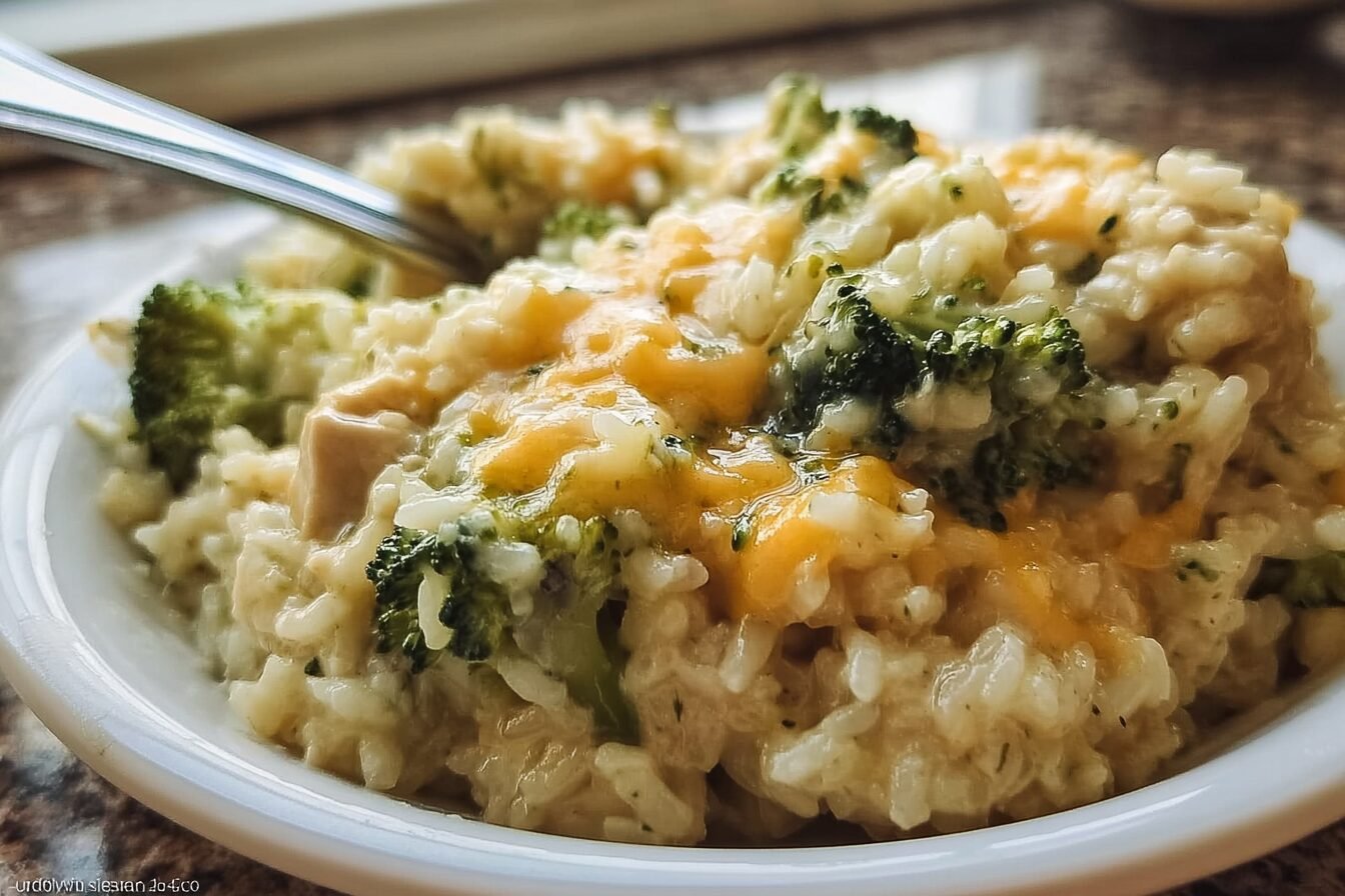 Cheesy Chicken Broccoli Rice
