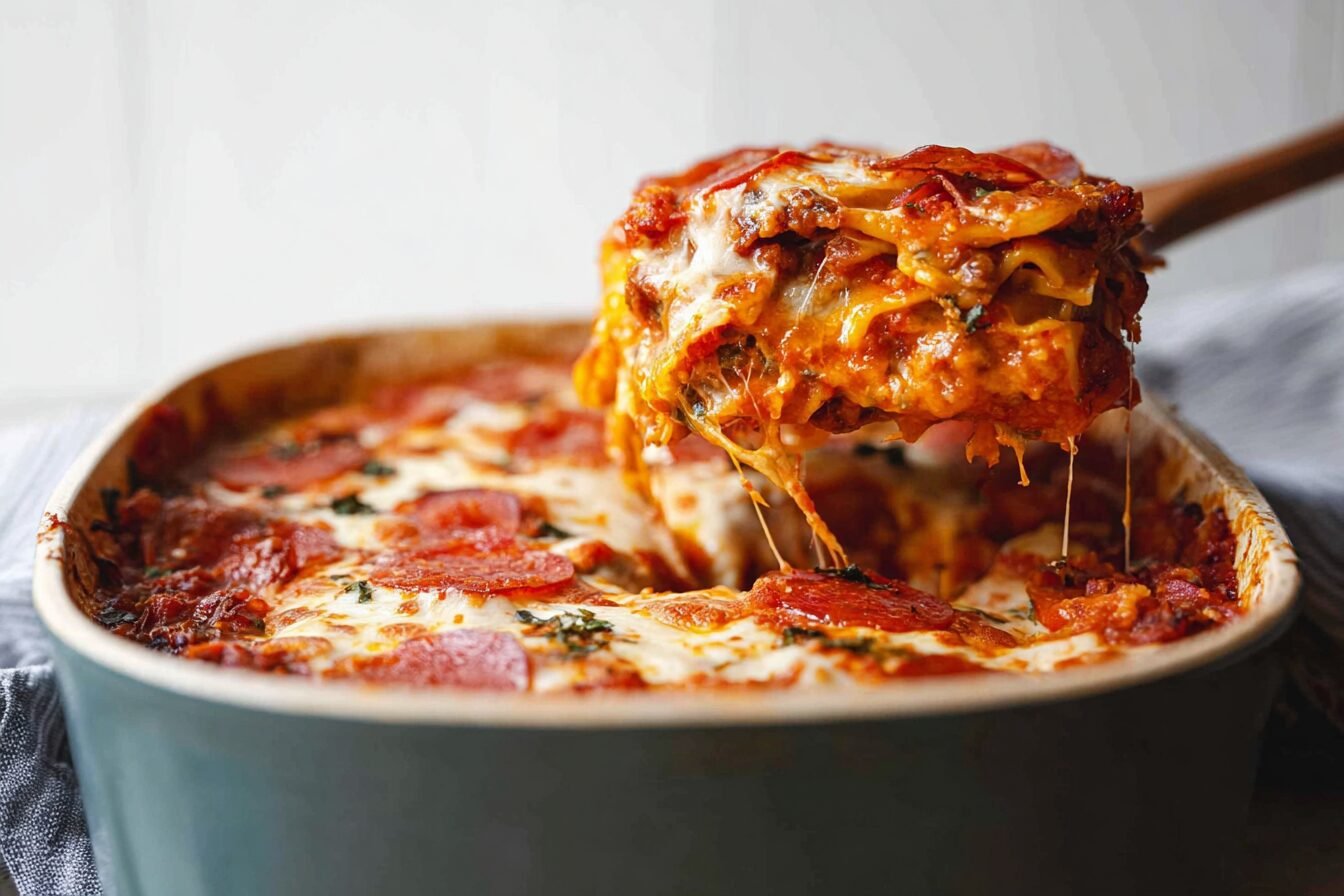Cheesy Pizza Casserole