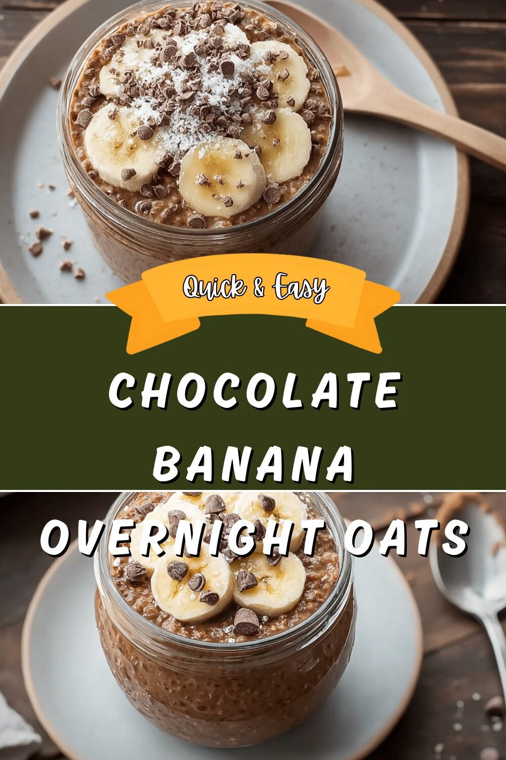 Chocolate Banana Overnight Oats