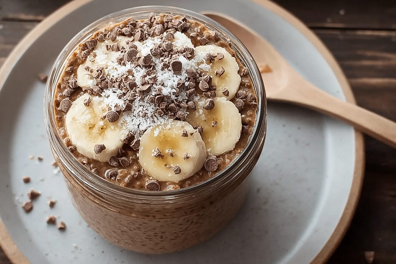 Chocolate Banana Overnight Oats