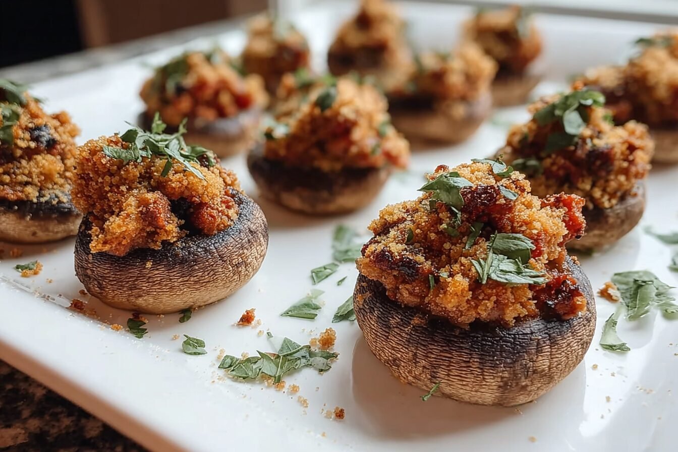 Chorizo Stuffed Mushrooms
