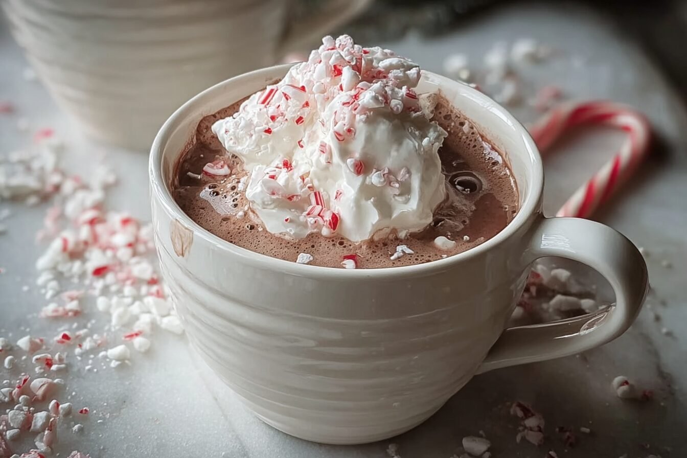 Christmas Peppermint Hot Chocolate