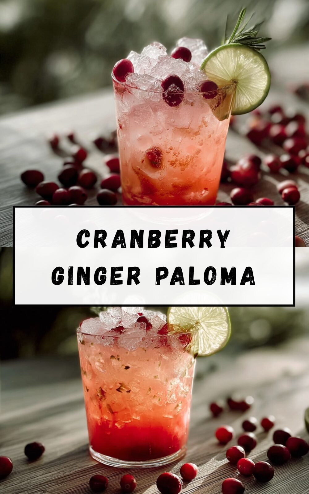 Cranberry Ginger Paloma