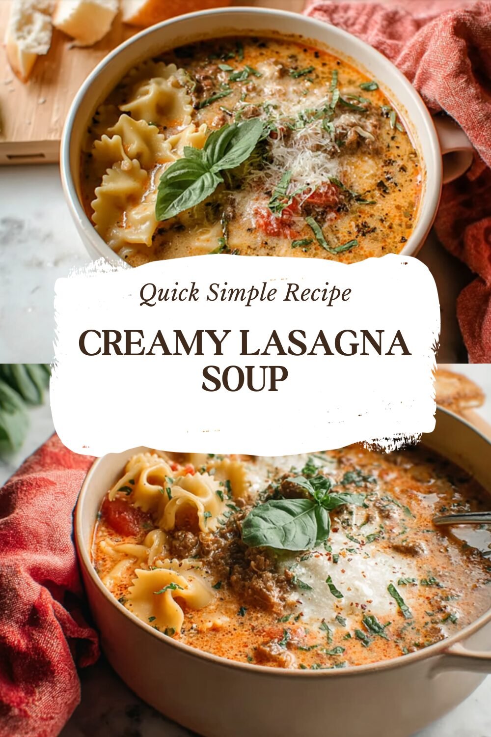 Creamy Lasagna Soup
