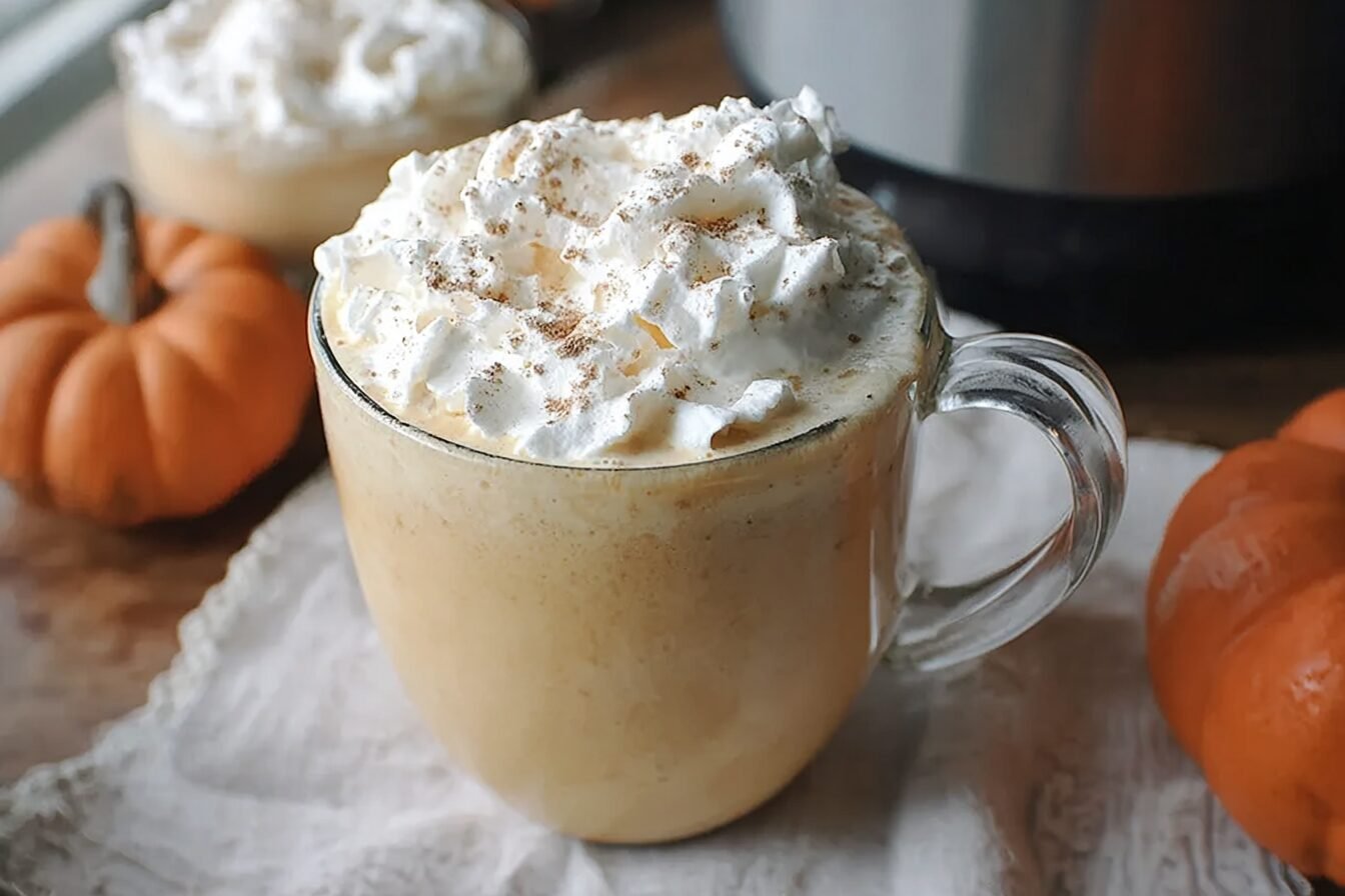 Crockpot Pumpkin Pie White Hot Chocolate