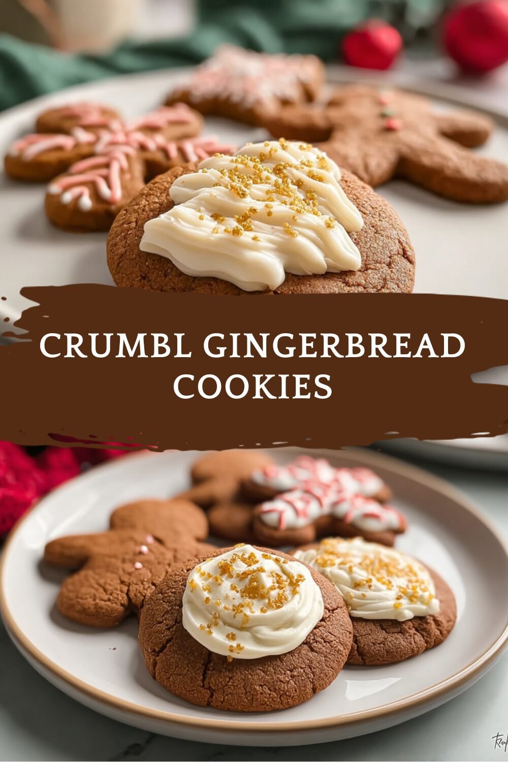 Crumbl Gingerbread Cookies