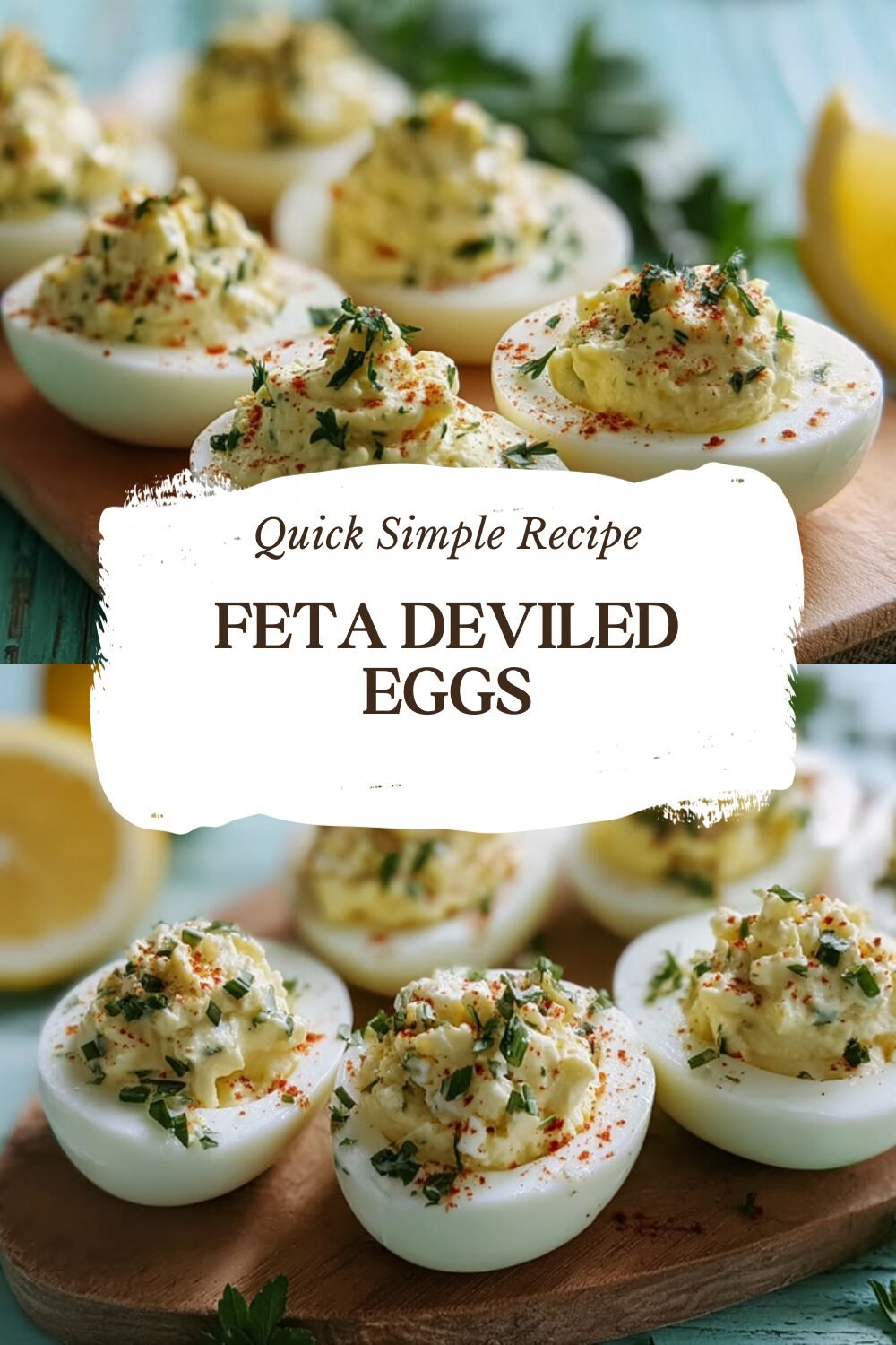 Feta Deviled Eggs