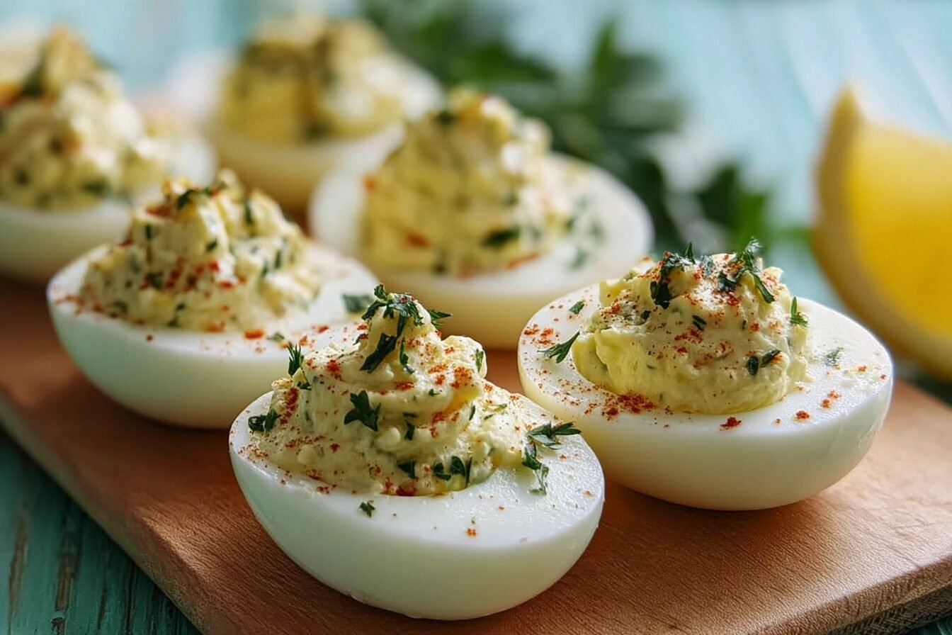 Feta Deviled Eggs