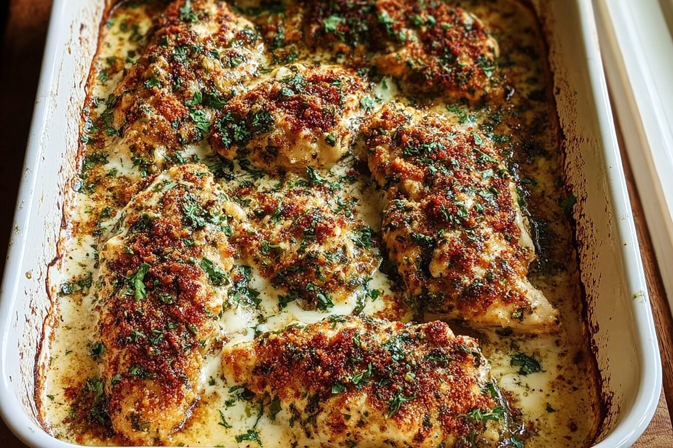 Garlic Parmesan Chicken Bake