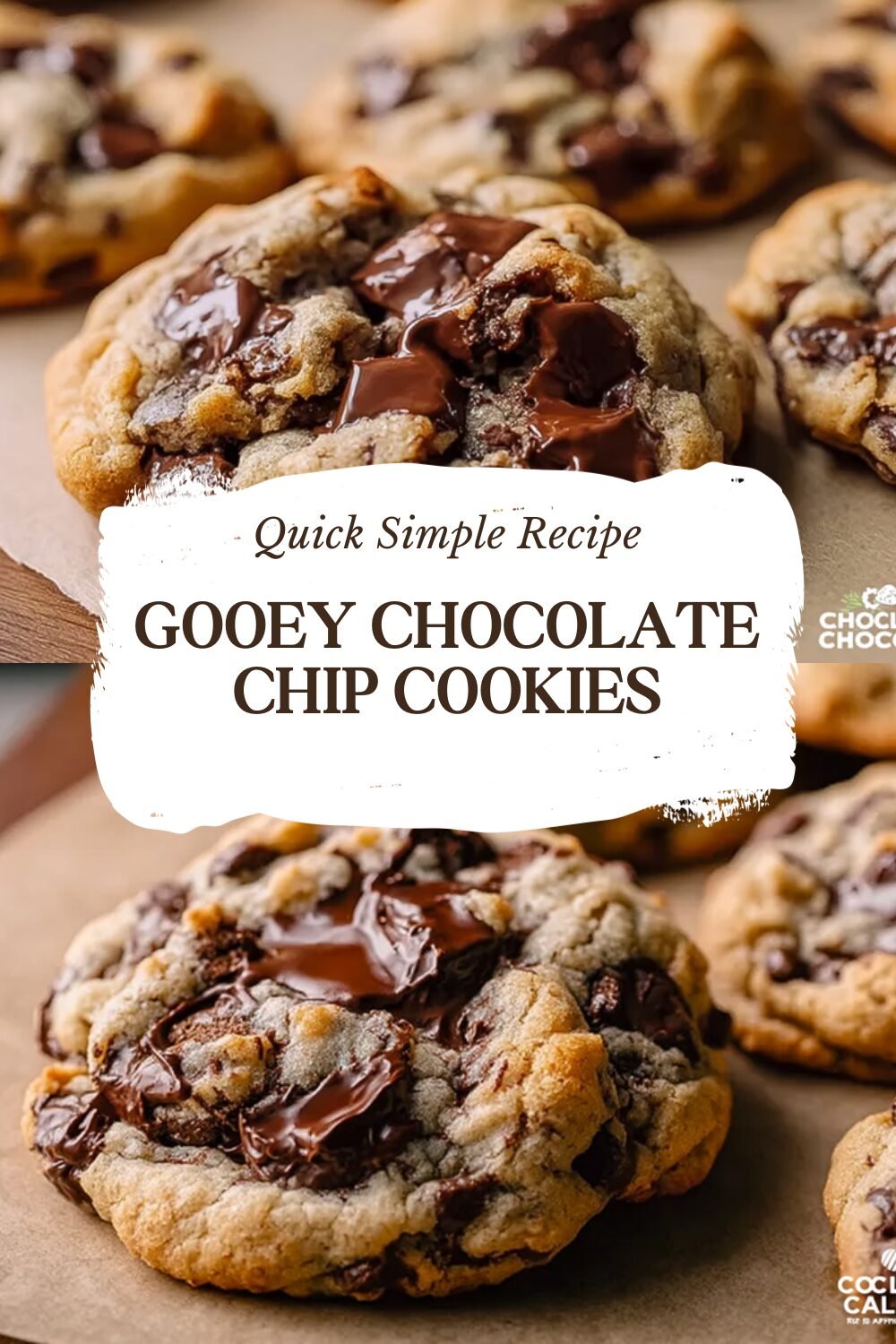 Gooey Chocolate Chip Cookies