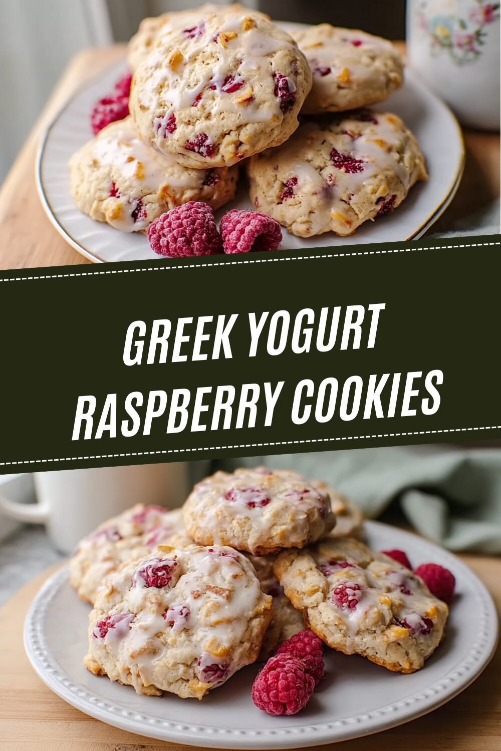 Greek Yogurt Raspberry Cookies