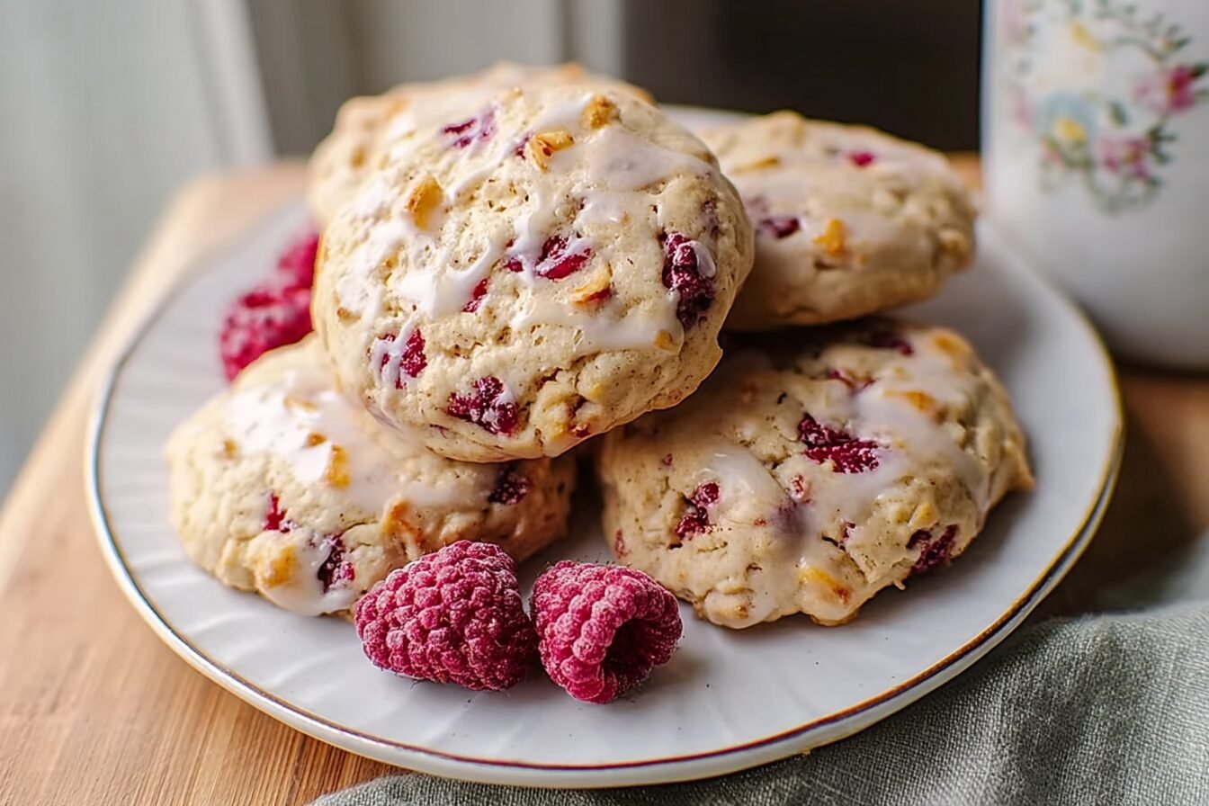 Greek Yogurt Raspberry Cookies