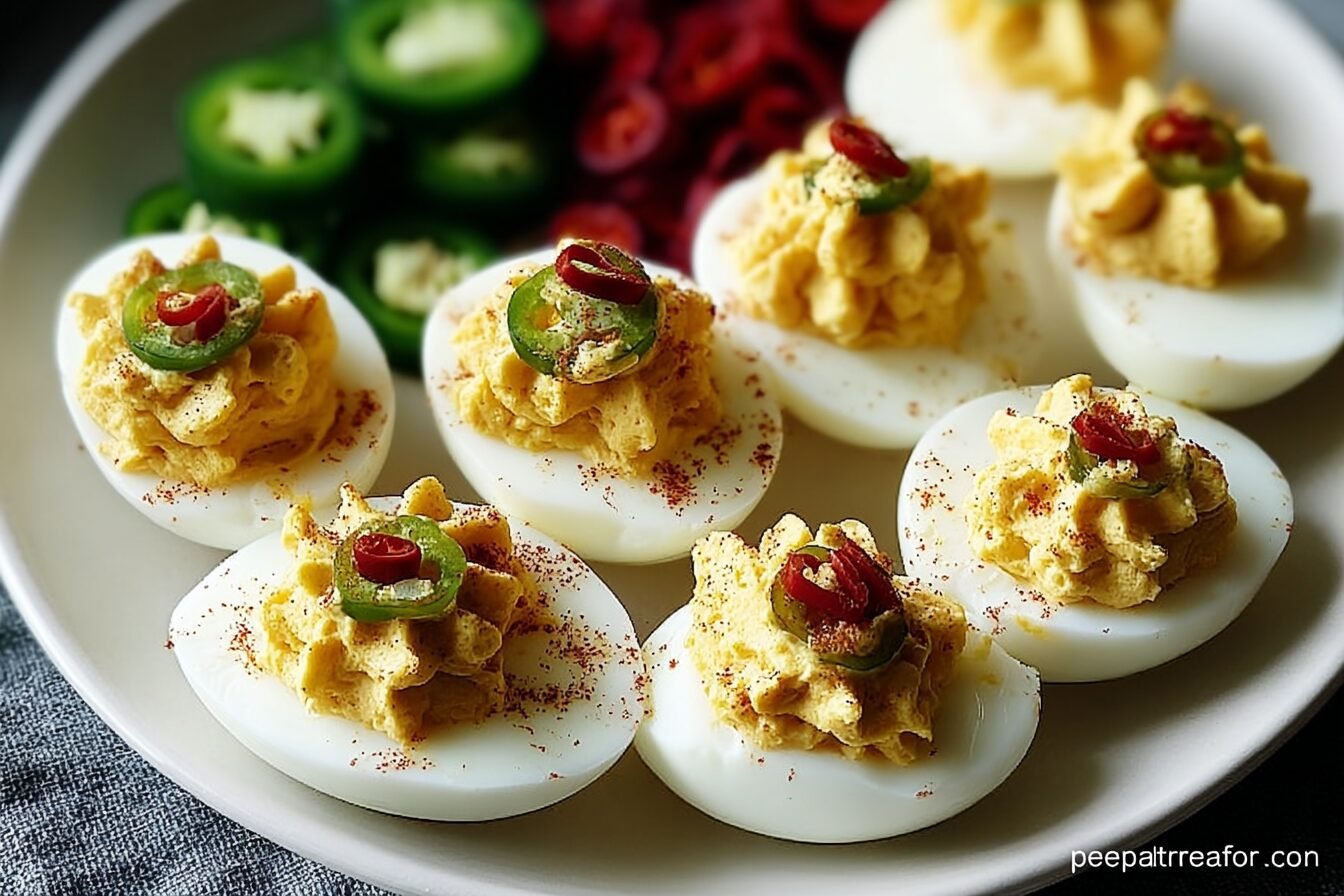 Jalapeno Deviled Eggs
