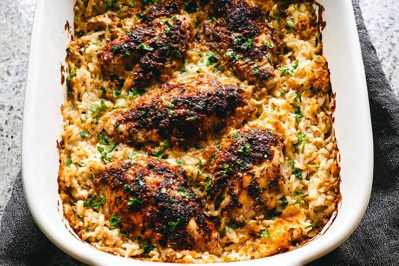No Peek Chicken And Rice Casserole