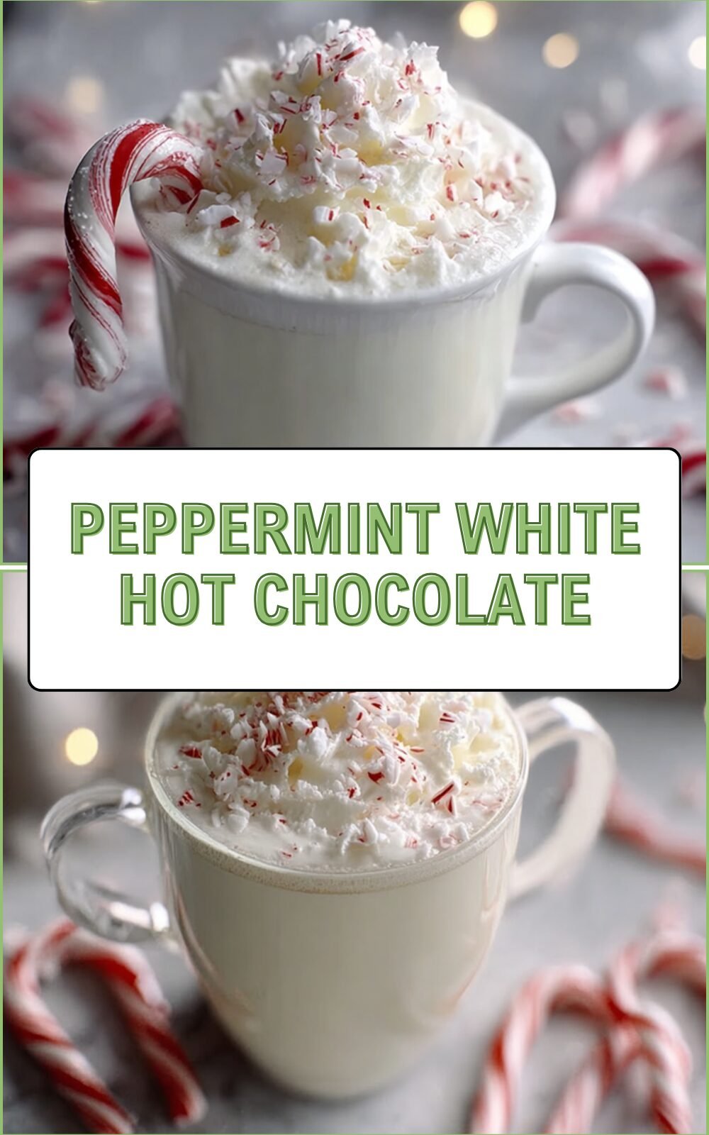 Peppermint White Hot Chocolate