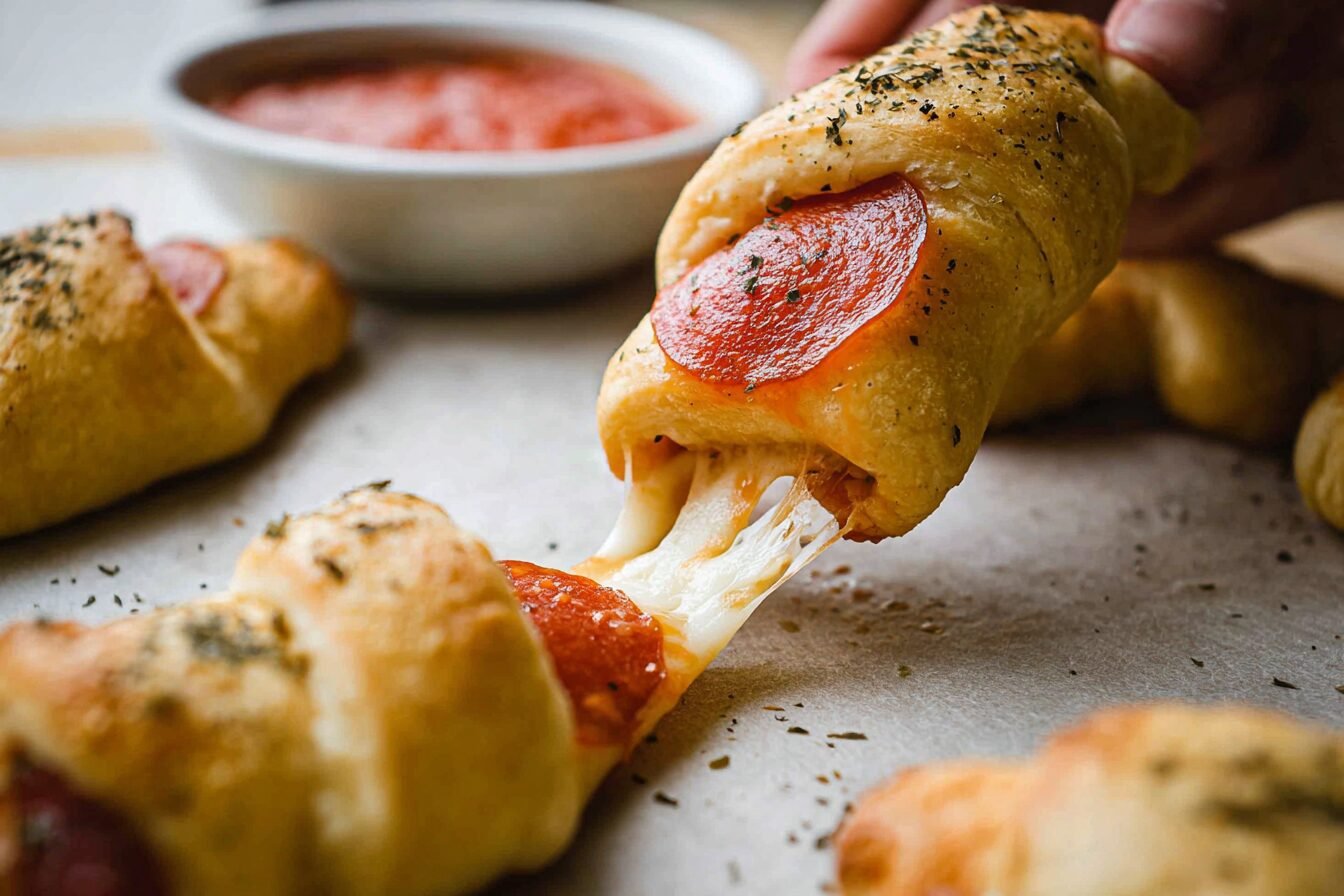 Pizza Stuffed Crescent Rolls