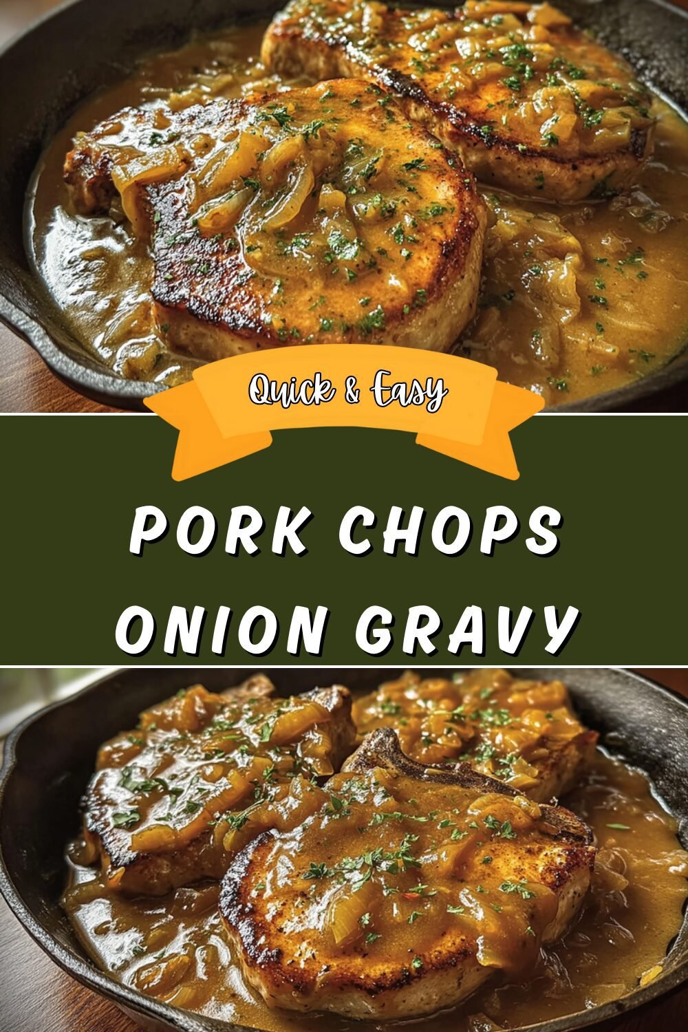 Smothered Pork Chops Recipe With Creamy Onion Gravy For Comfort Food 7 Pork Chops Onion Gravy