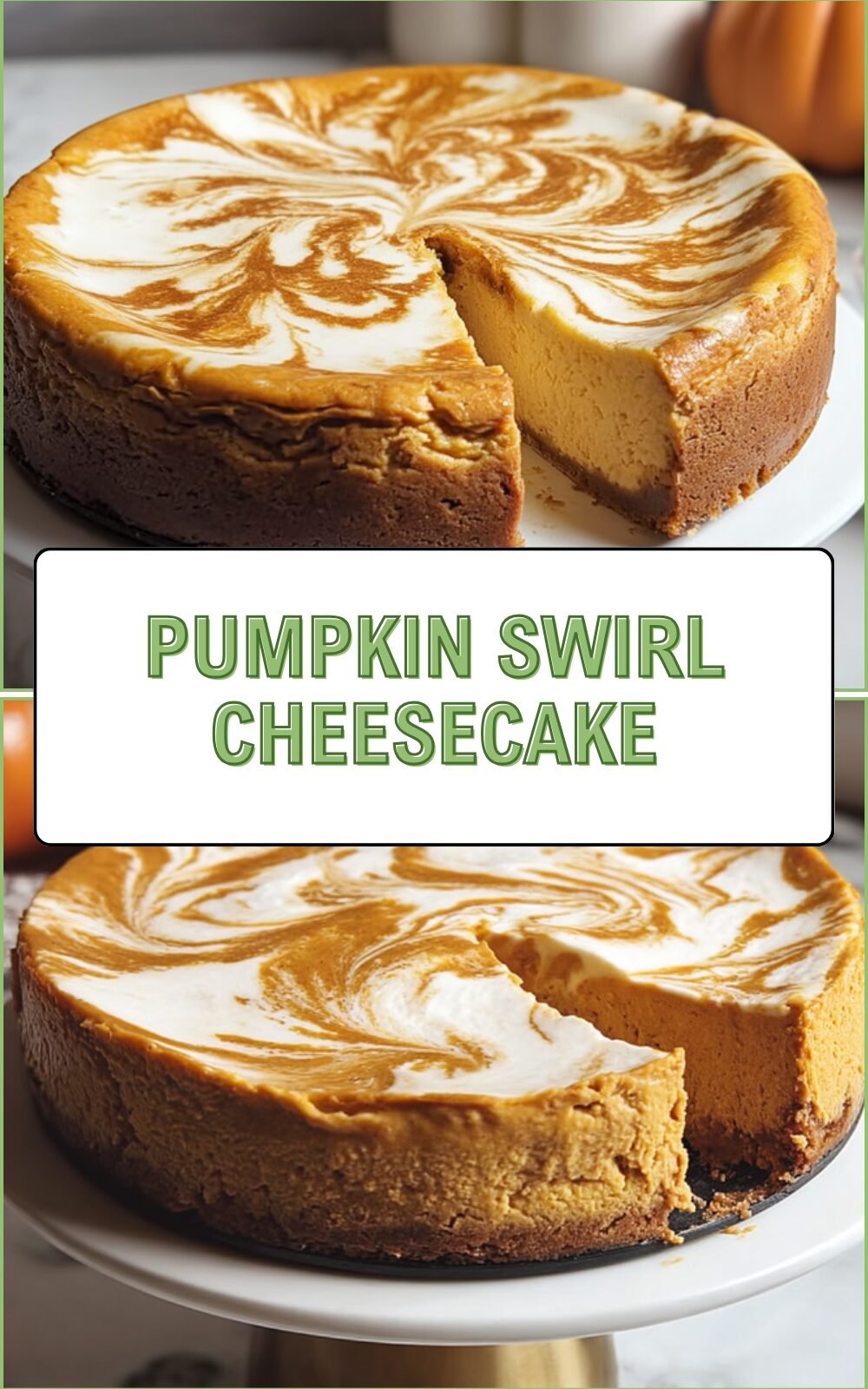 Pumpkin Swirl Cheesecake