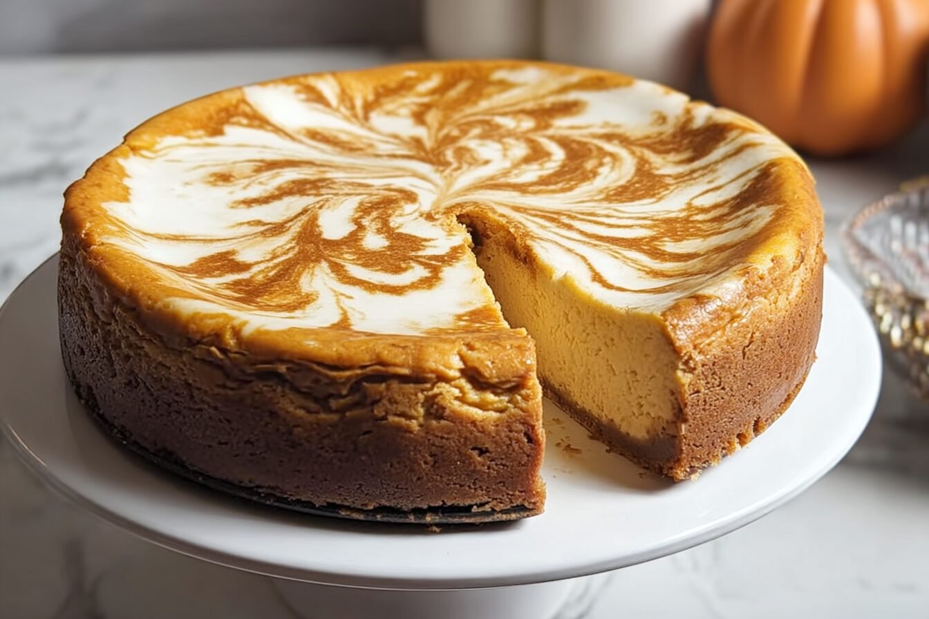 Pumpkin Swirl Cheesecake