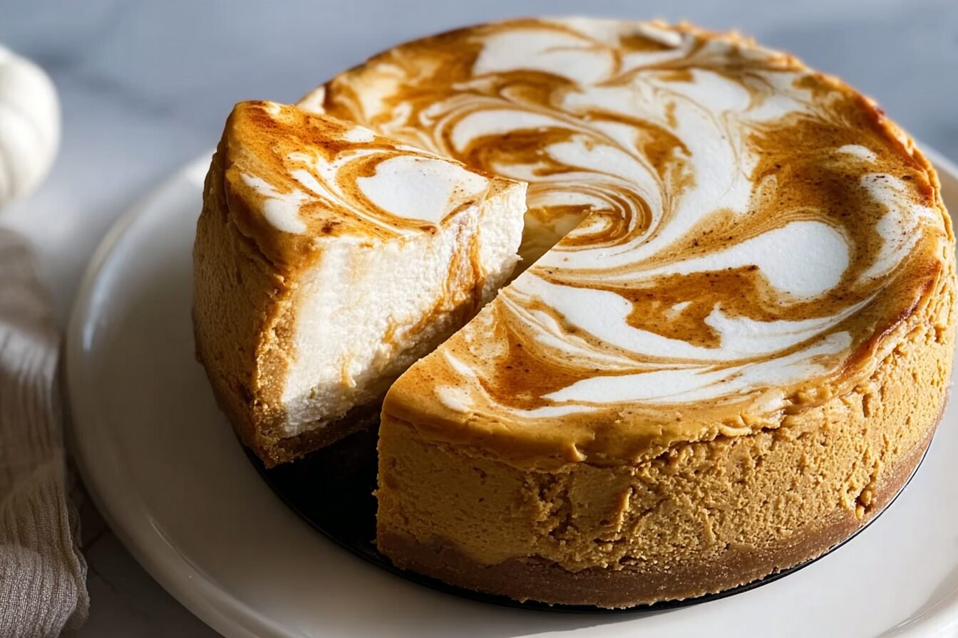 Pumpkin Swirl Cheesecake