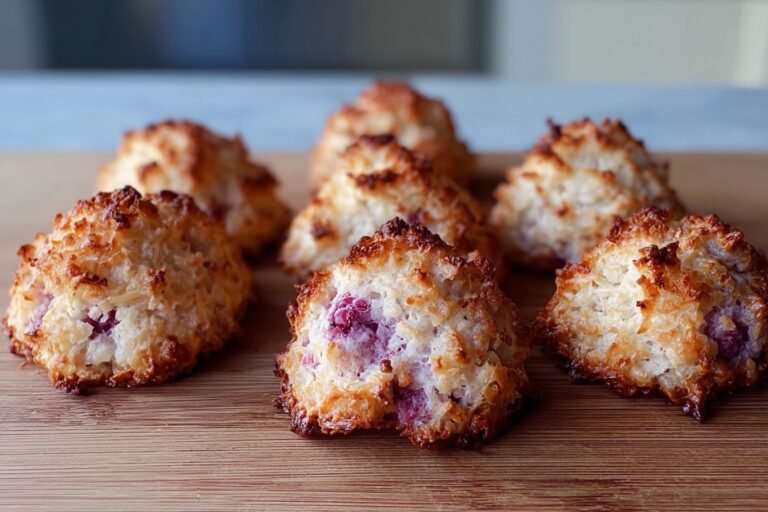 Raspberry Coconut Macaroons Cookies 15.Png