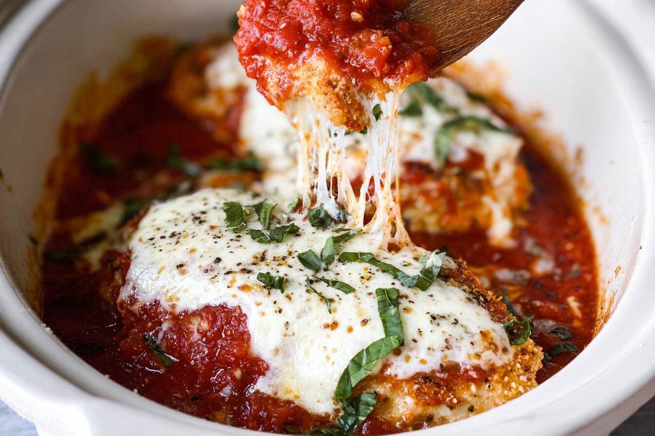 Slow Cooker Chicken Parmesan