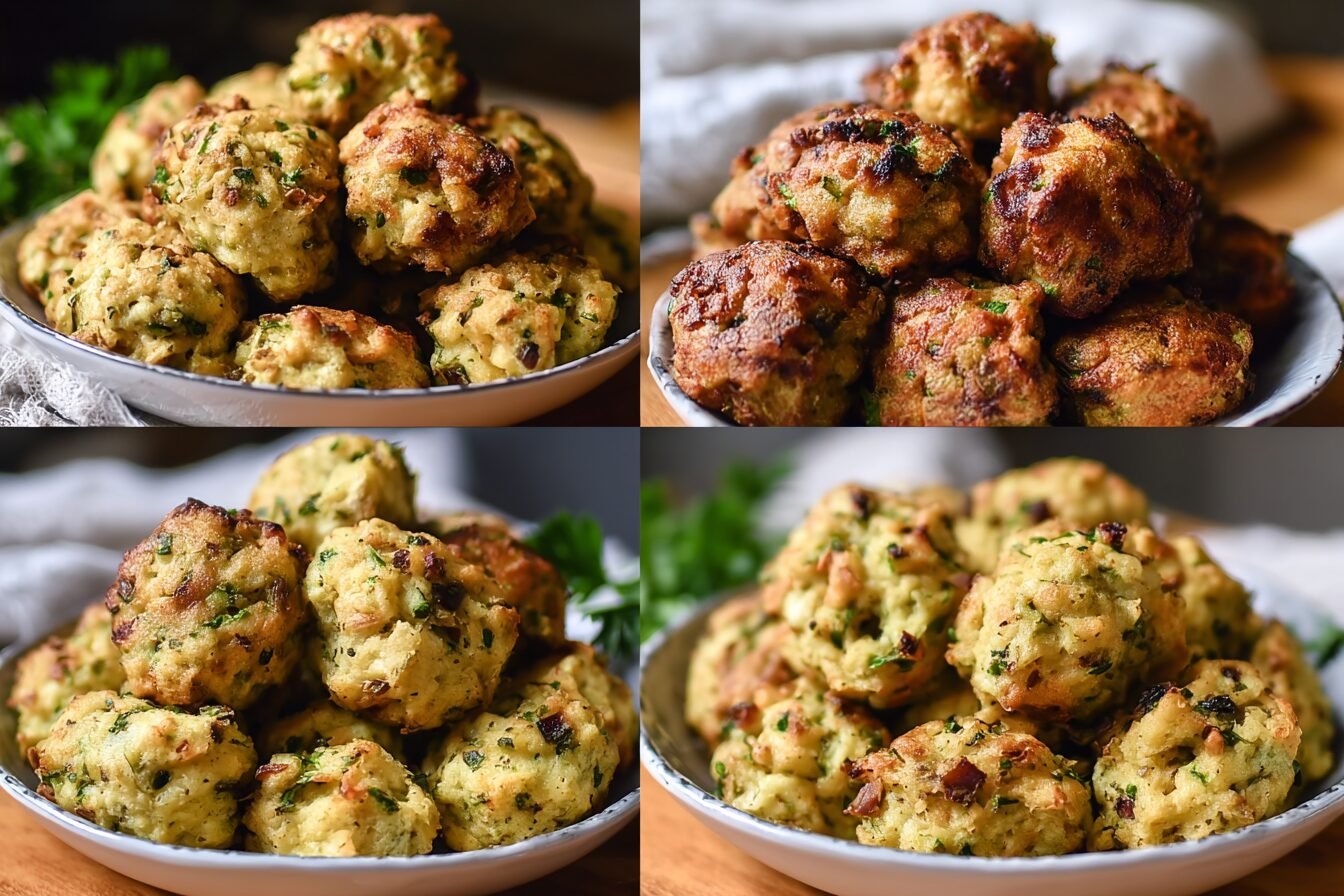 Leftover Turkey Stuffing Balls Recipe For Festive Snacks 6 Turkey Stuffing Balls