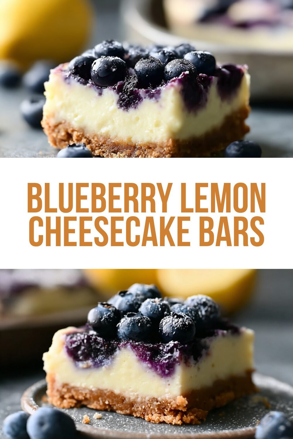 Blueberry Lemon Cheesecake Bars