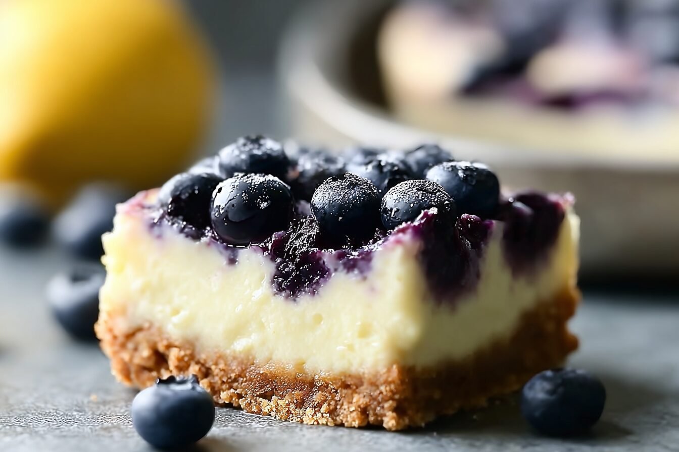 Blueberry Lemon Cheesecake Bars