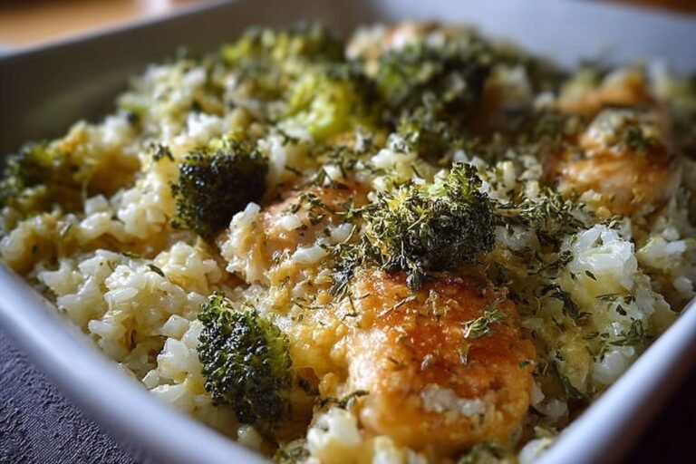 Broccoli Cauliflower Rice Chicken Casserole 51.Png
