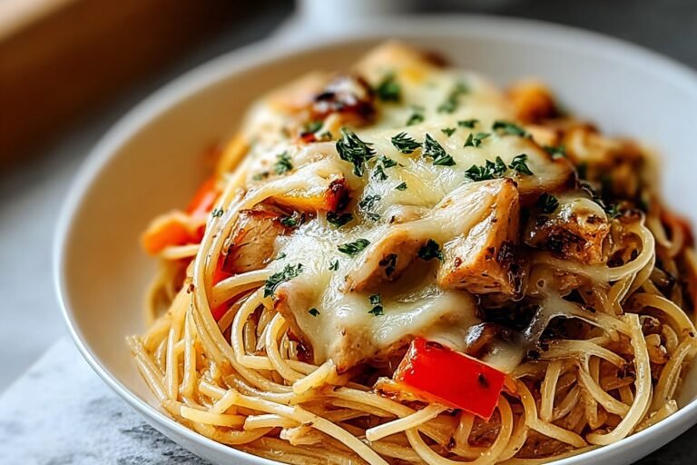 Cheesy Chicken Garlic Butter Roasted Veggie Spaghetti 18.Png