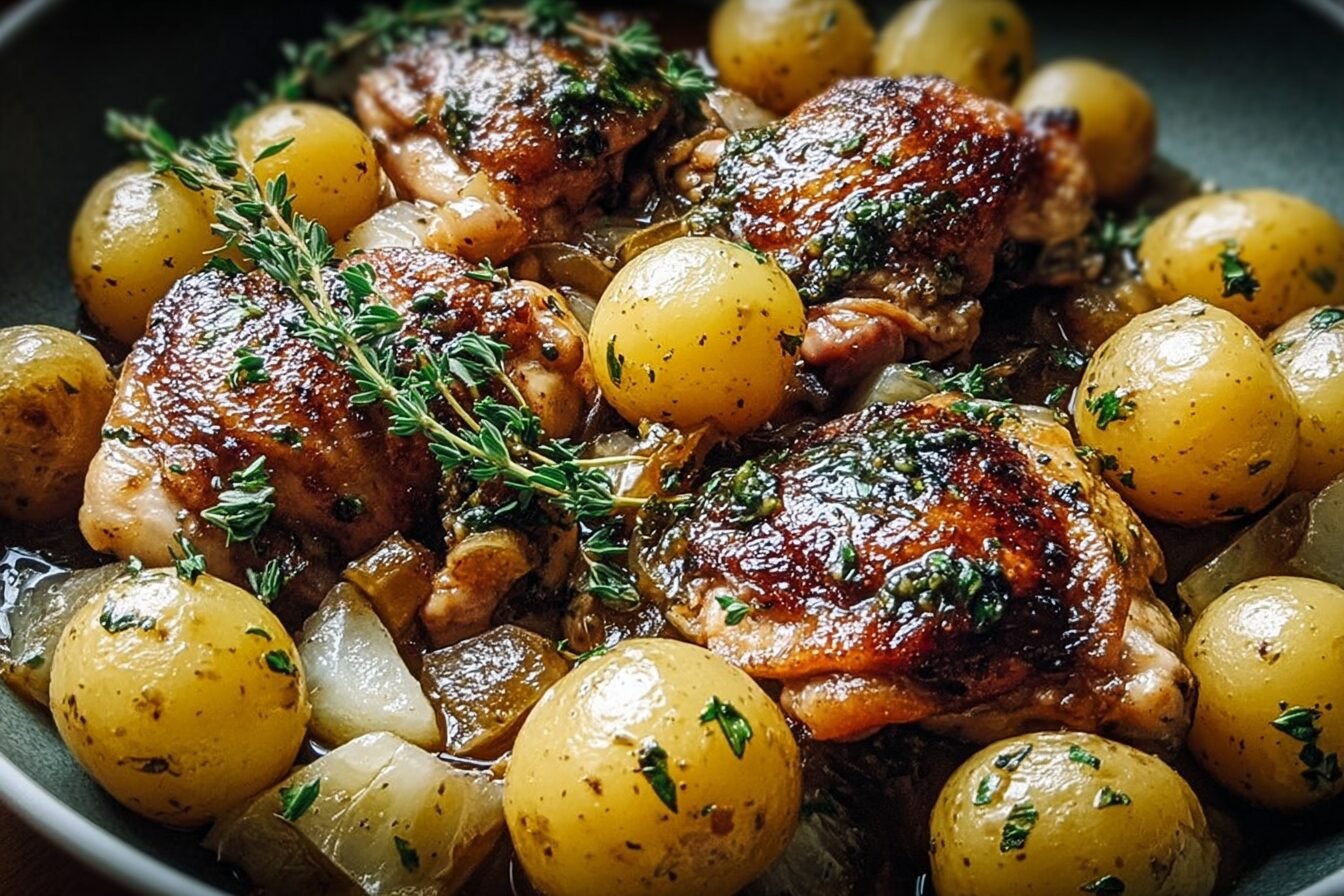 Chicken Thighs And Potatoes