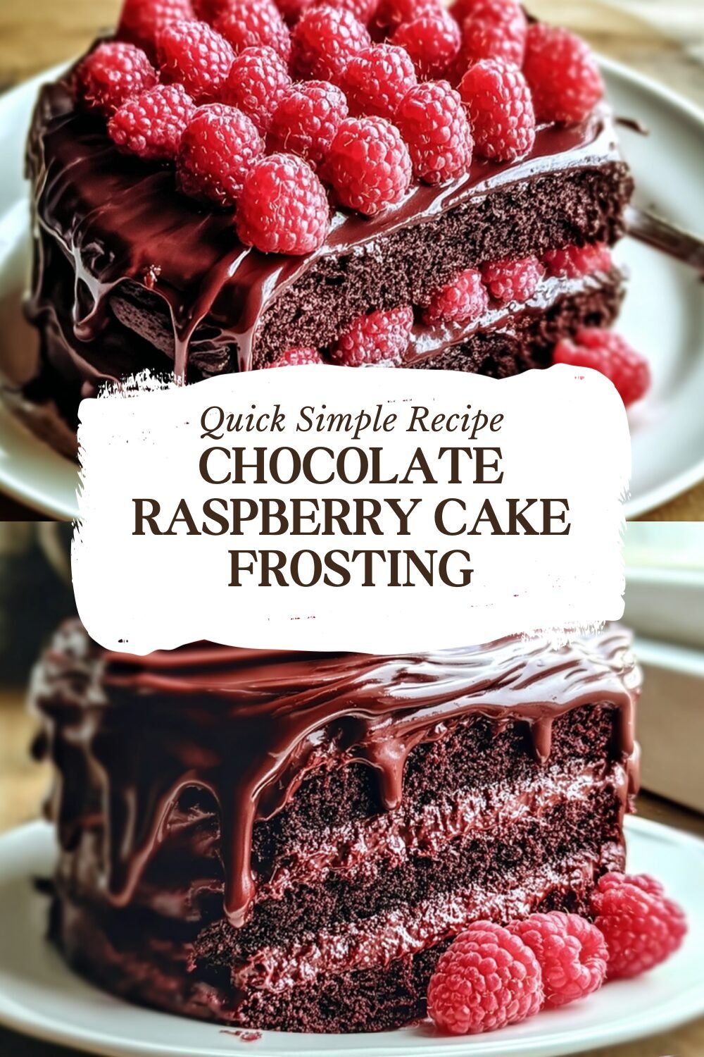 Chocolate Raspberry Cake Frosting