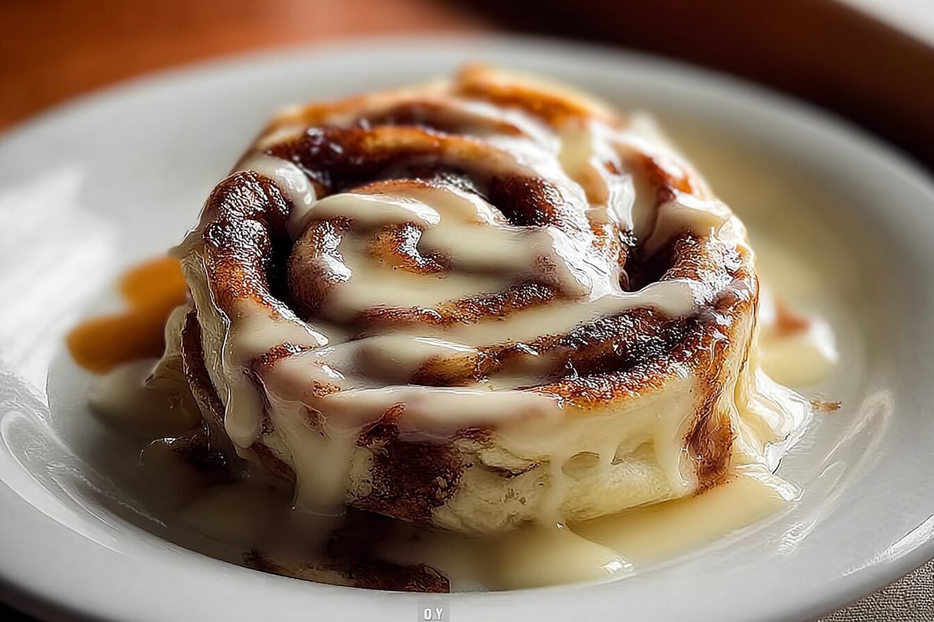Cinnamon Roll Stuffed Pancakes