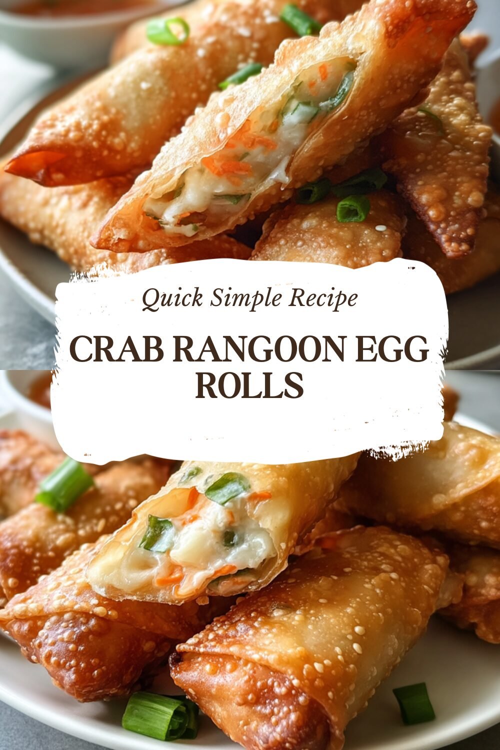 Crab Rangoon Egg Rolls