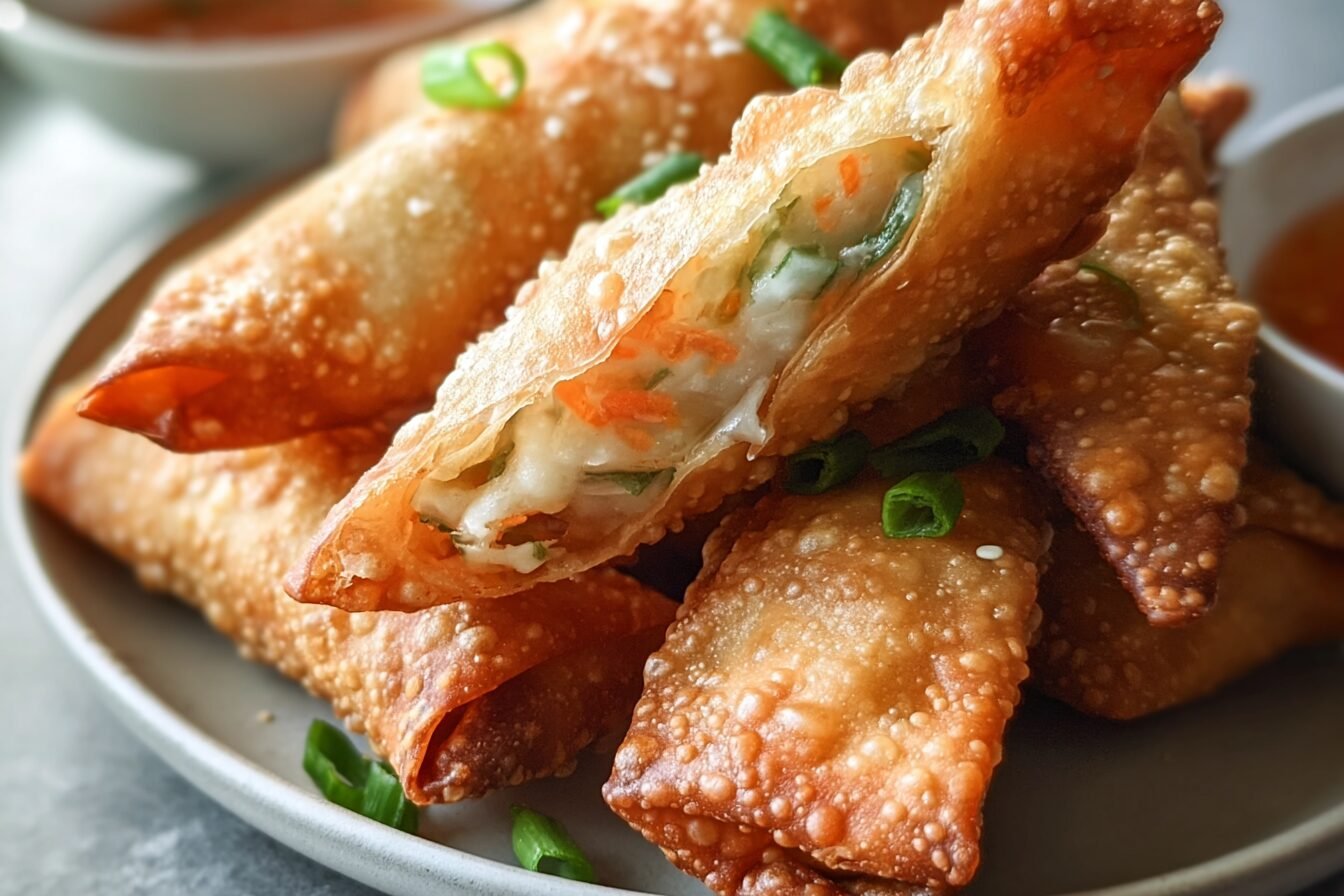 Crab Rangoon Egg Rolls