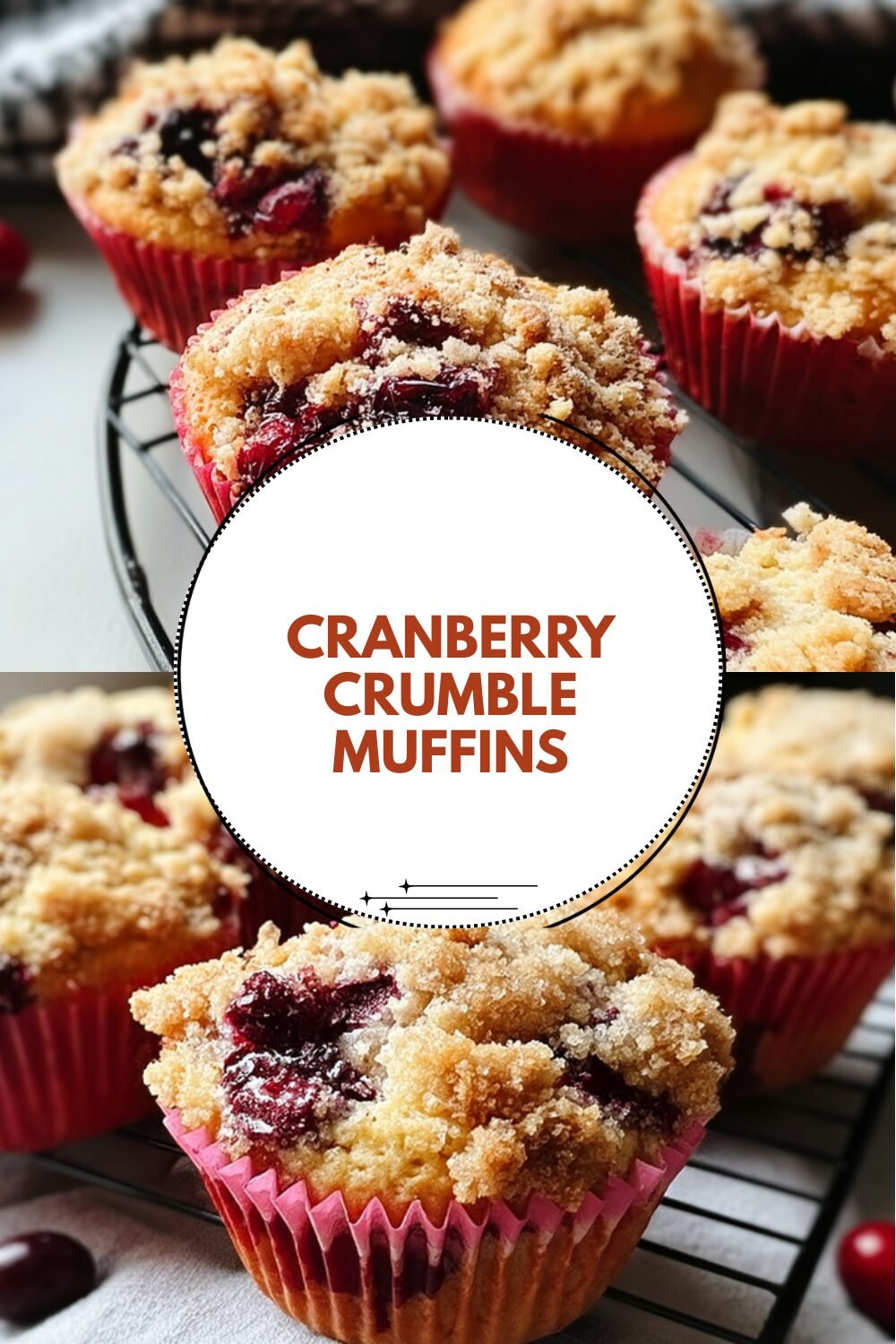 Cranberry Crumble Muffins