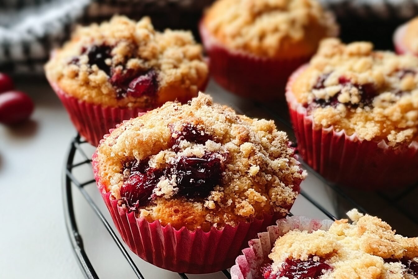 Cranberry Crumble Muffins