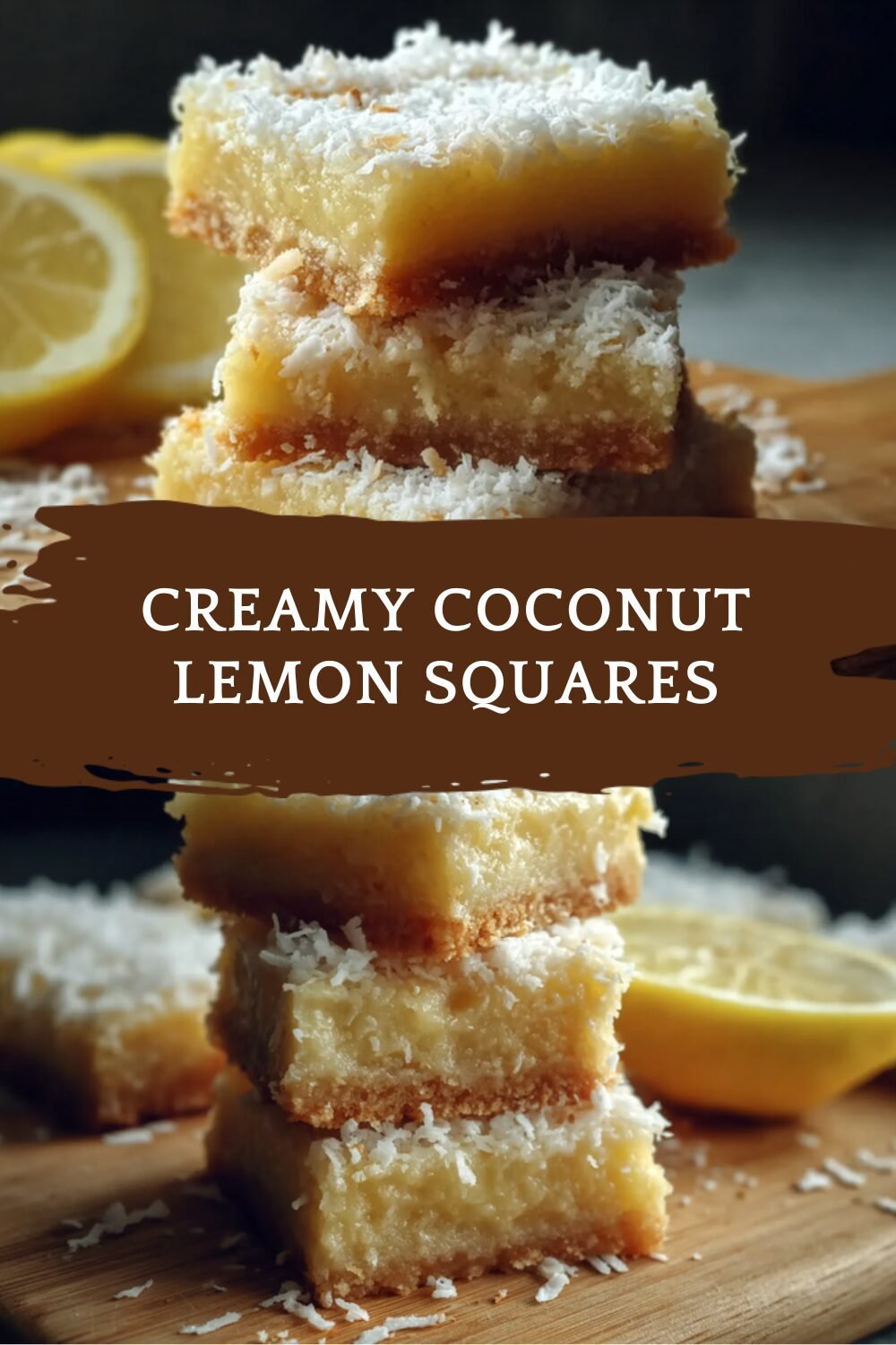 Creamy Coconut Lemon Squares
