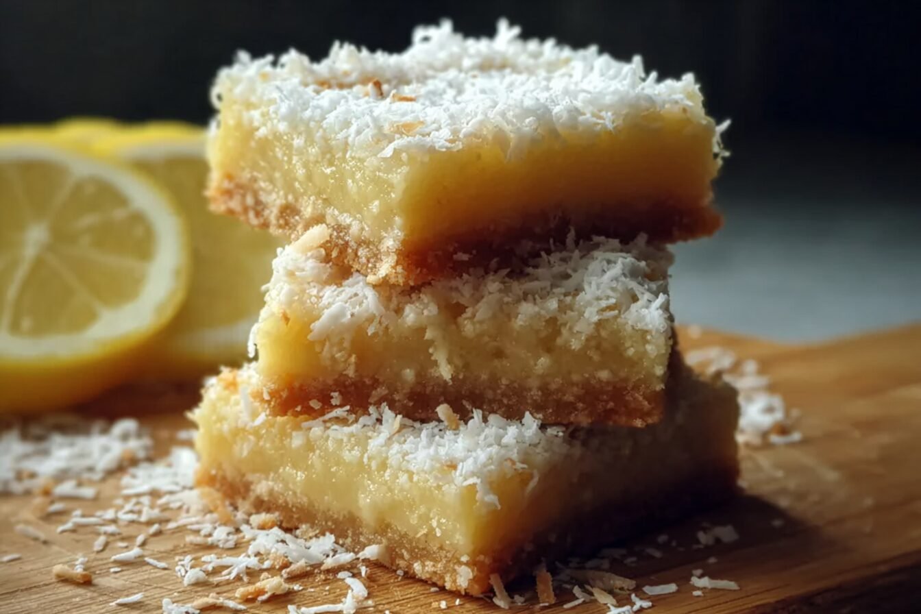 Creamy Coconut Lemon Squares