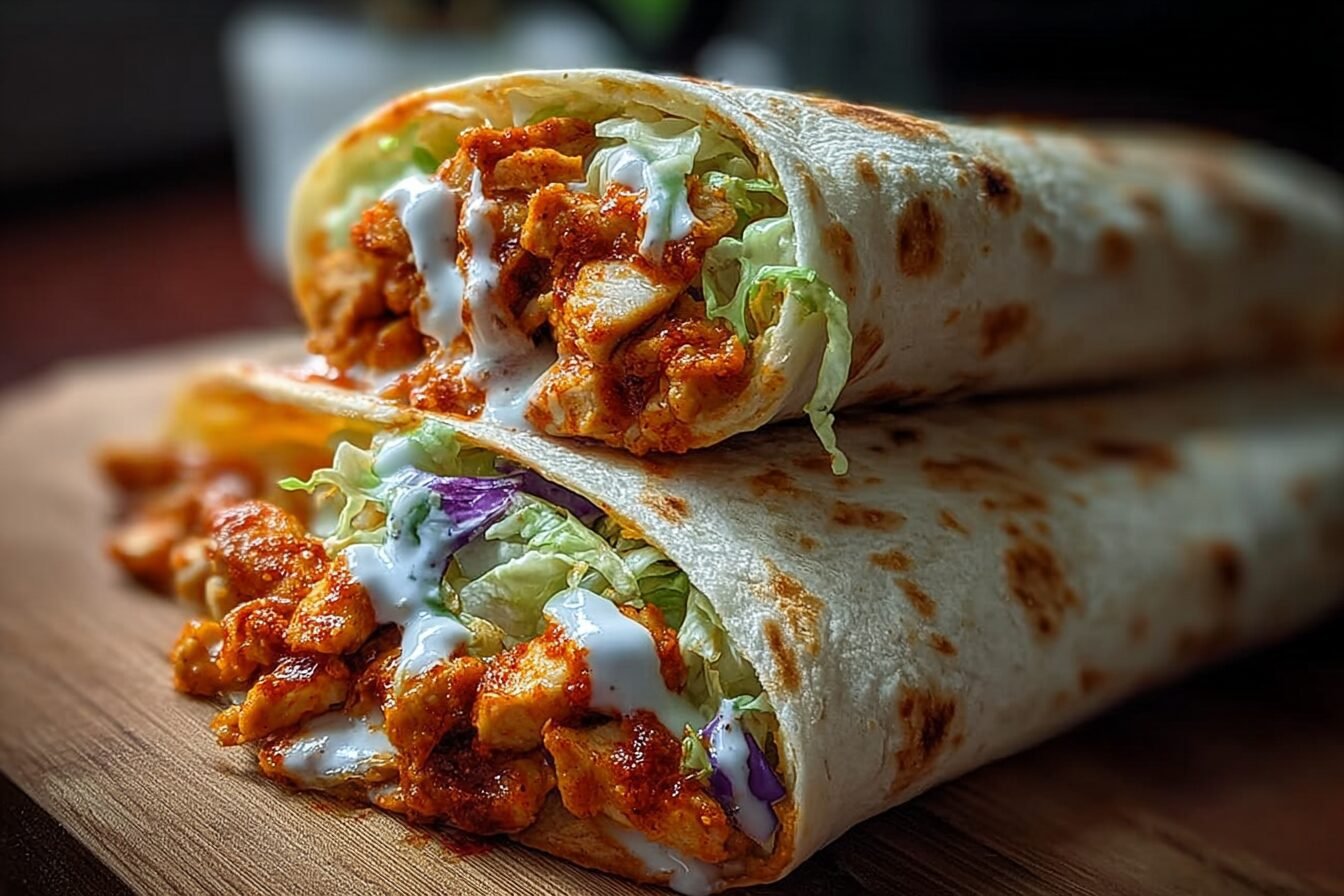 Crispy Buffalo Chicken Wraps