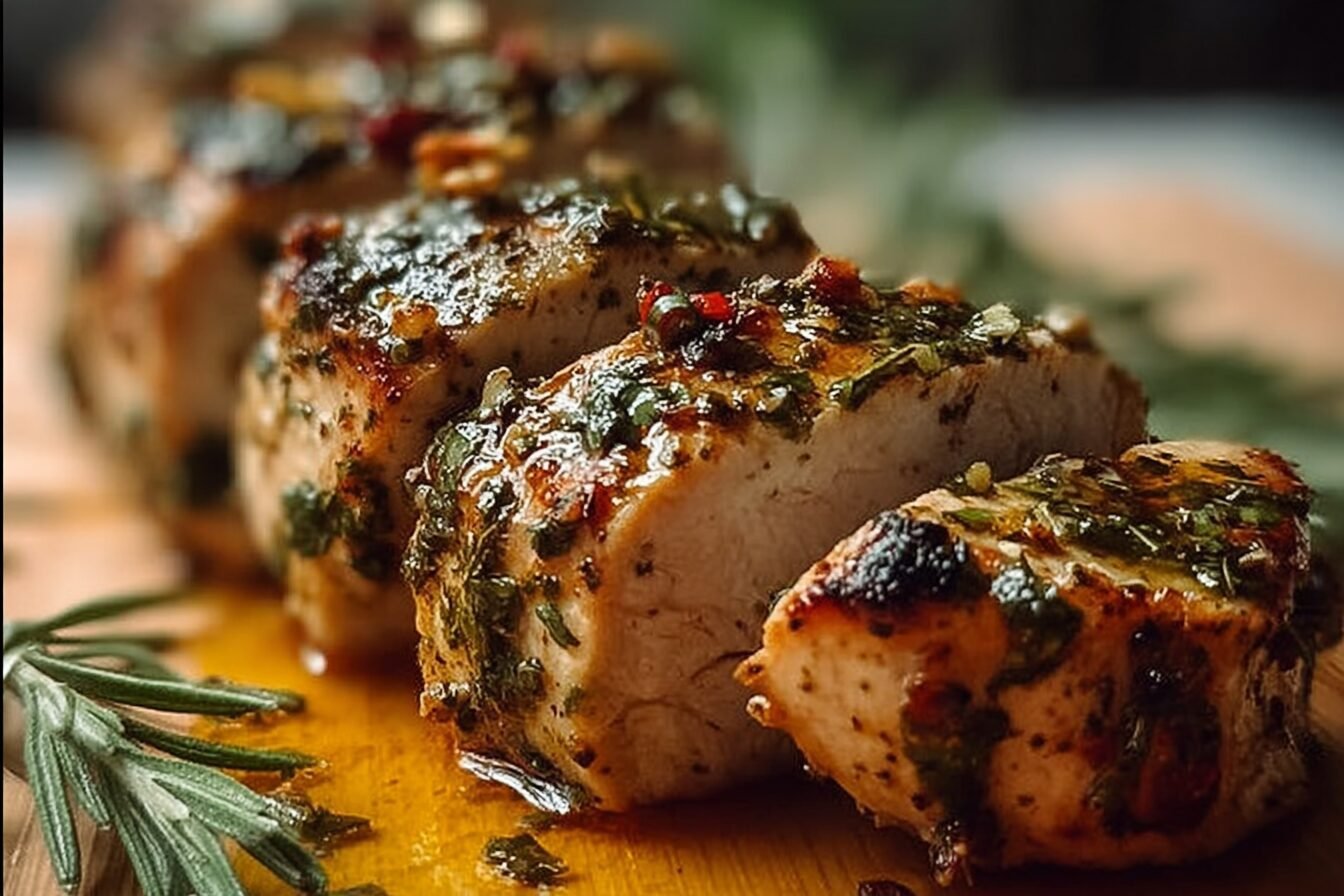 Garlic Butter Turkey Tenderloin