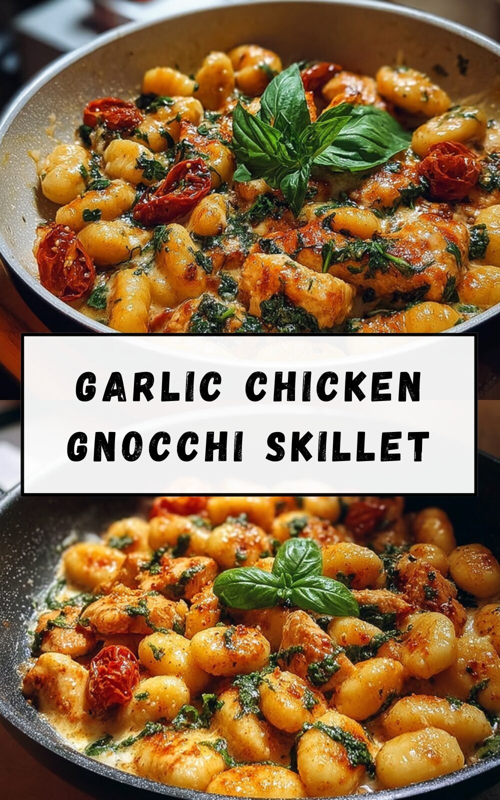 Garlic Chicken Gnocchi Skillet
