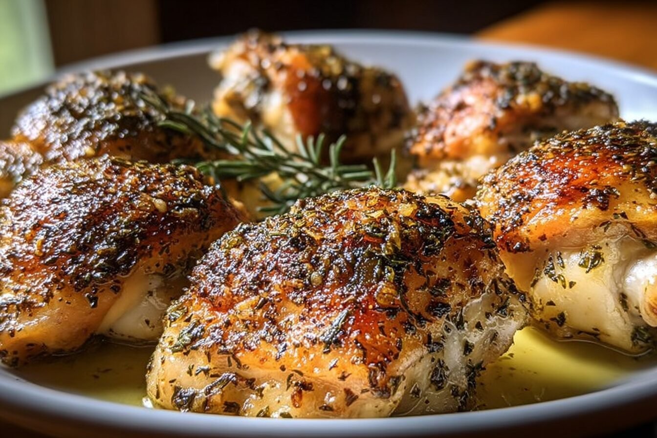 Garlic Herb Chicken Thighs