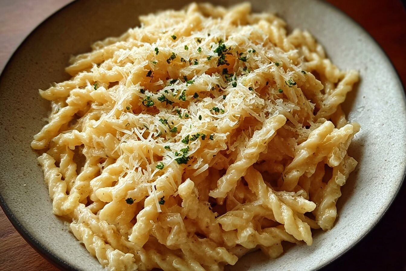 Gluten Free Garlic Parmesan Pasta