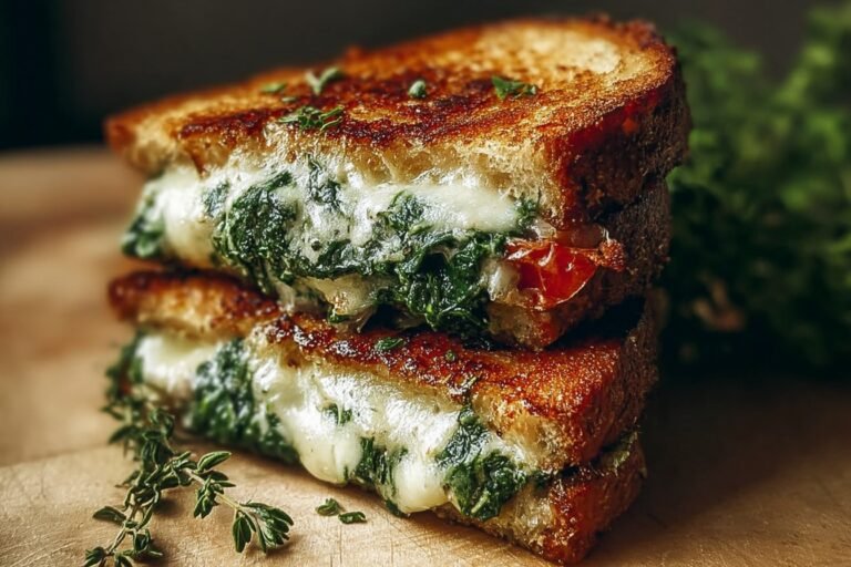 Gourmet Mediterranean Spinach Grilled Cheese 14.Png