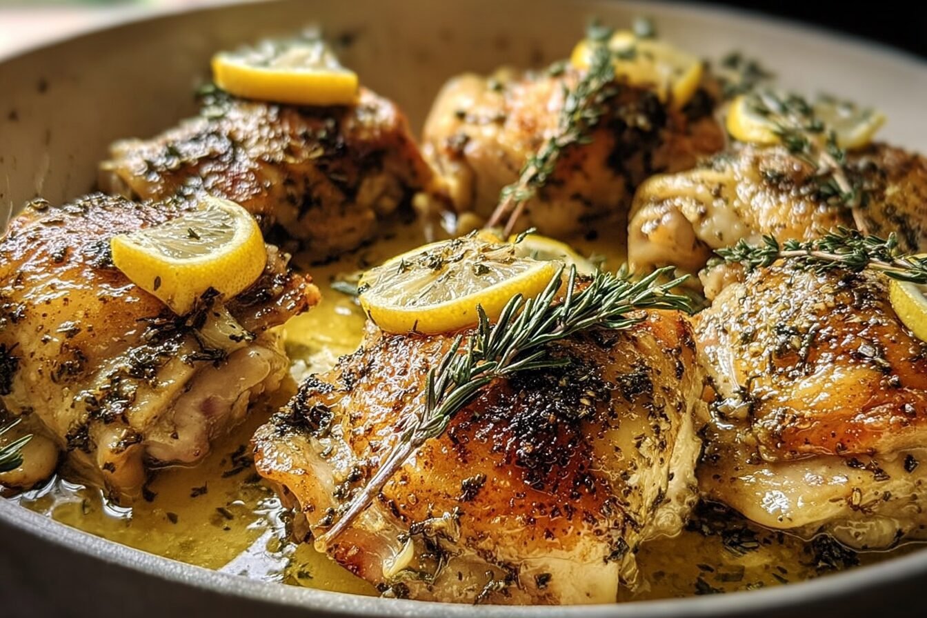 Greek Lemon Chicken Thighs